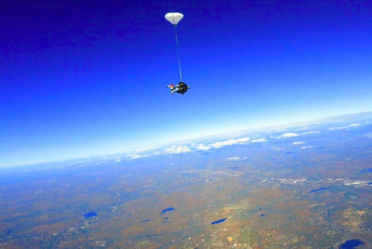 what to wear on a cold tandem skydive in new england